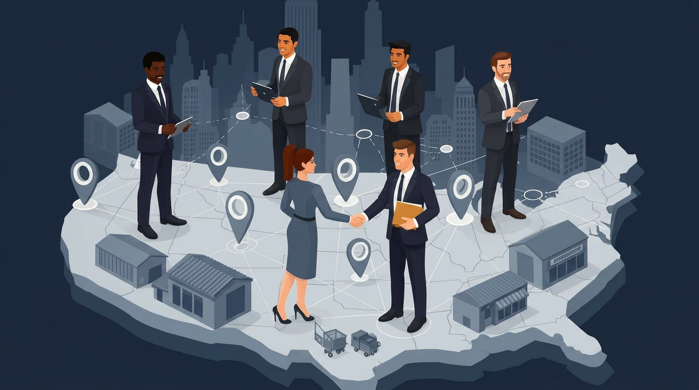 Business owners across the U.S. connecting with commercial bankers